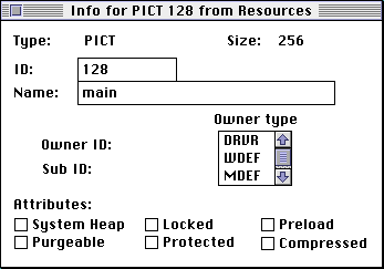 Info for your PICT resource